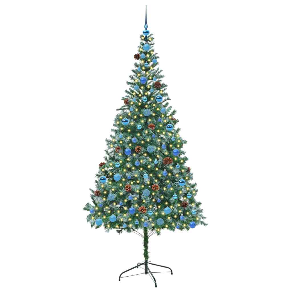 Umjetno božićno drvce s stalakom Zelena 210 cm PVC i čelik