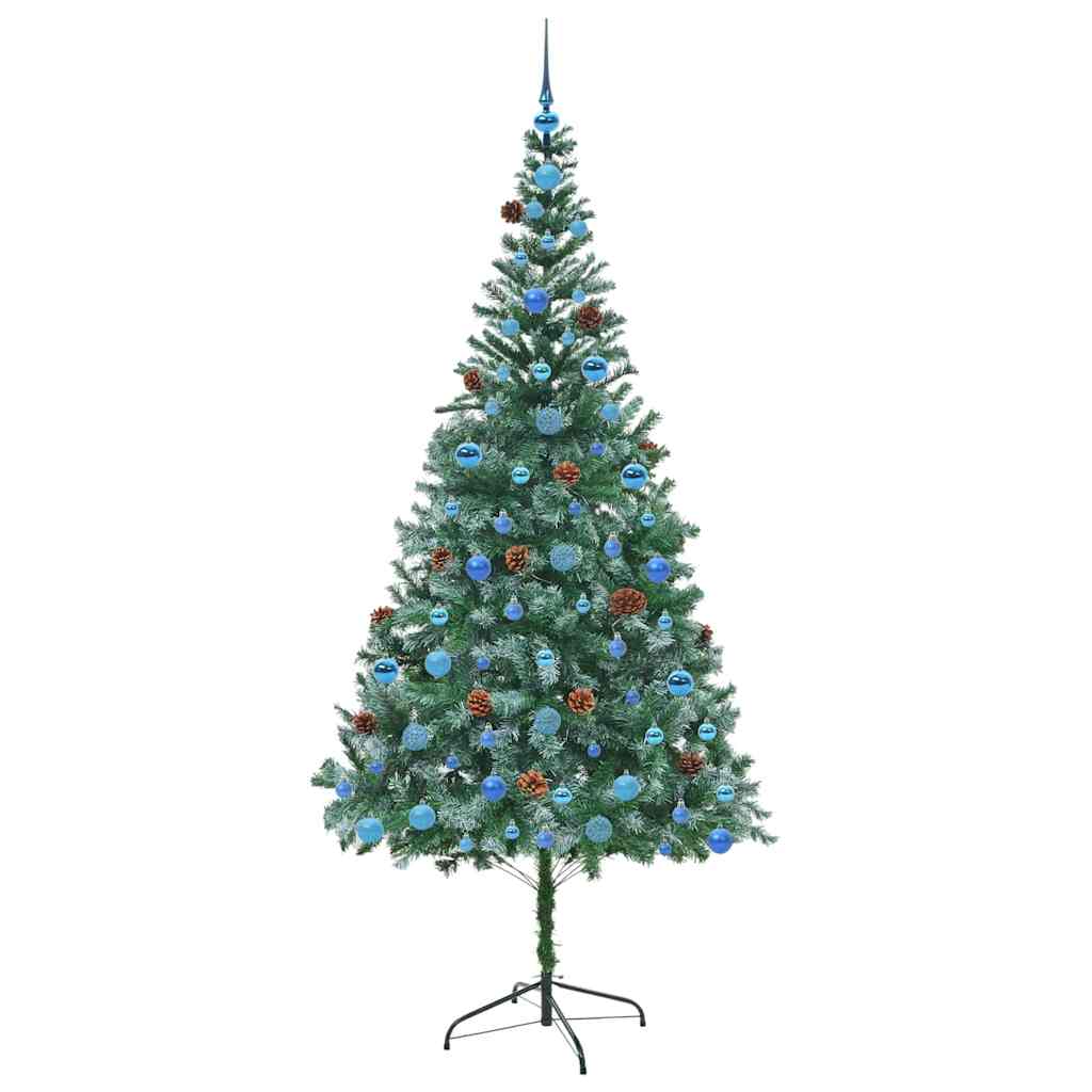 Umjetno božićno drvce s stalakom Zelena 210 cm PVC i čelik