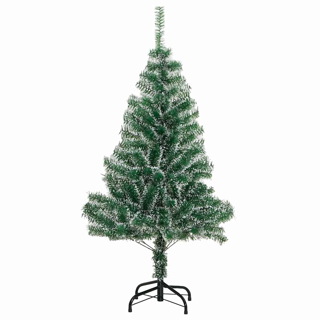 Umjetno Božićno Drvo s Snježnim Flokom i LED Svjetlom 150 cm