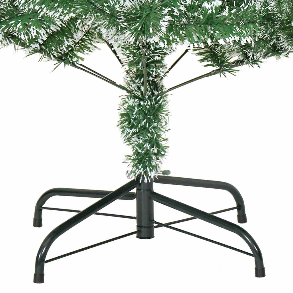 Umjetno Božićno Drvo s Snježnim Flokom i LED Svjetlom 150 cm