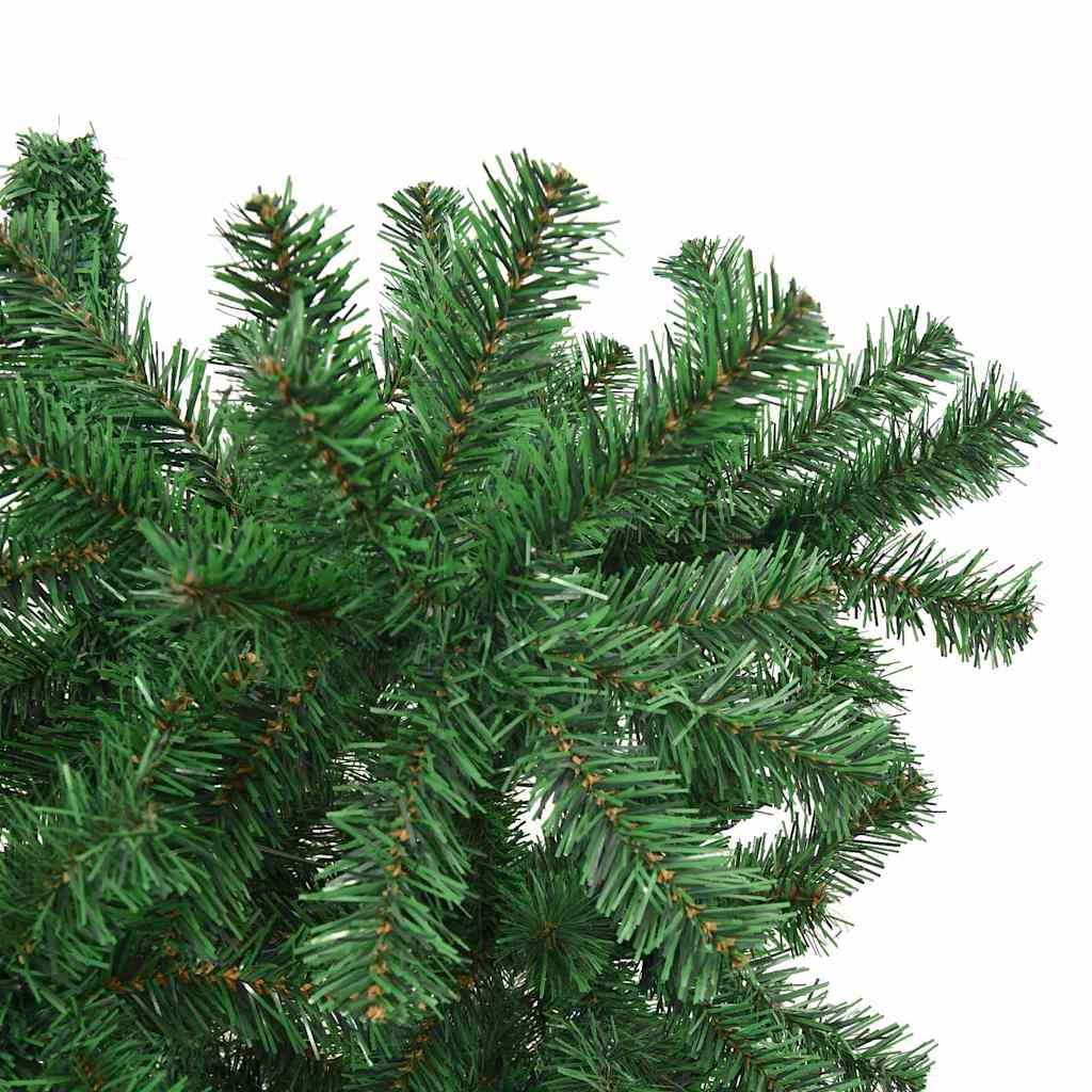 Umjetna božićna jelka naopako s setom kuglica Zelena 180 cm PVC
