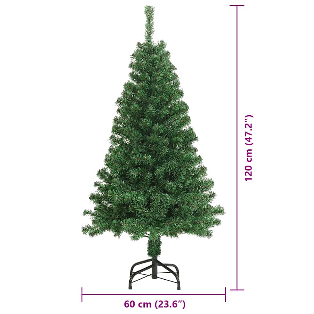 Umjetno božićno drvce Zelena 120 cm PVC i Čelik i Plastika