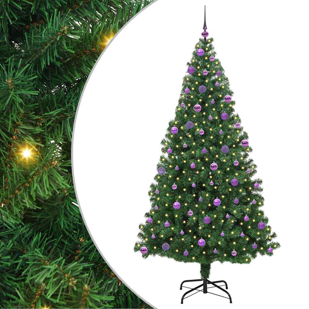 Umjetno božićno drvce Zelena 210 cm PVC i Čelik i Plastika