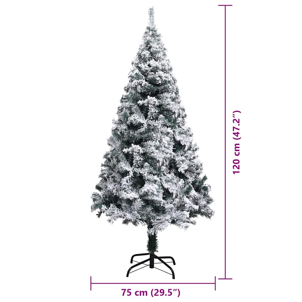 Umjetno božićno drvce Bijelo 120 cm PVC i Čelik i Plastika