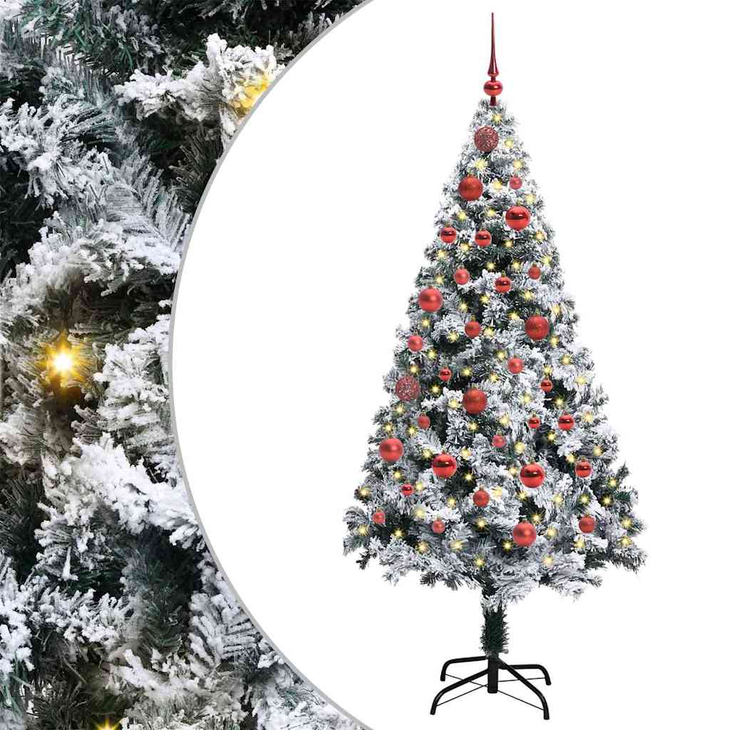 Umjetno božićno drvce Bijelo 150 cm PVC i Čelik i Plastika