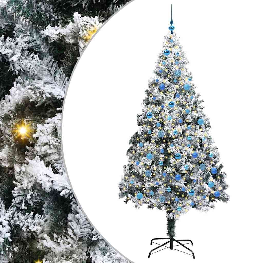 Umjetno božićno drvce Bijelo 240 cm PVC i Čelik i Plastika