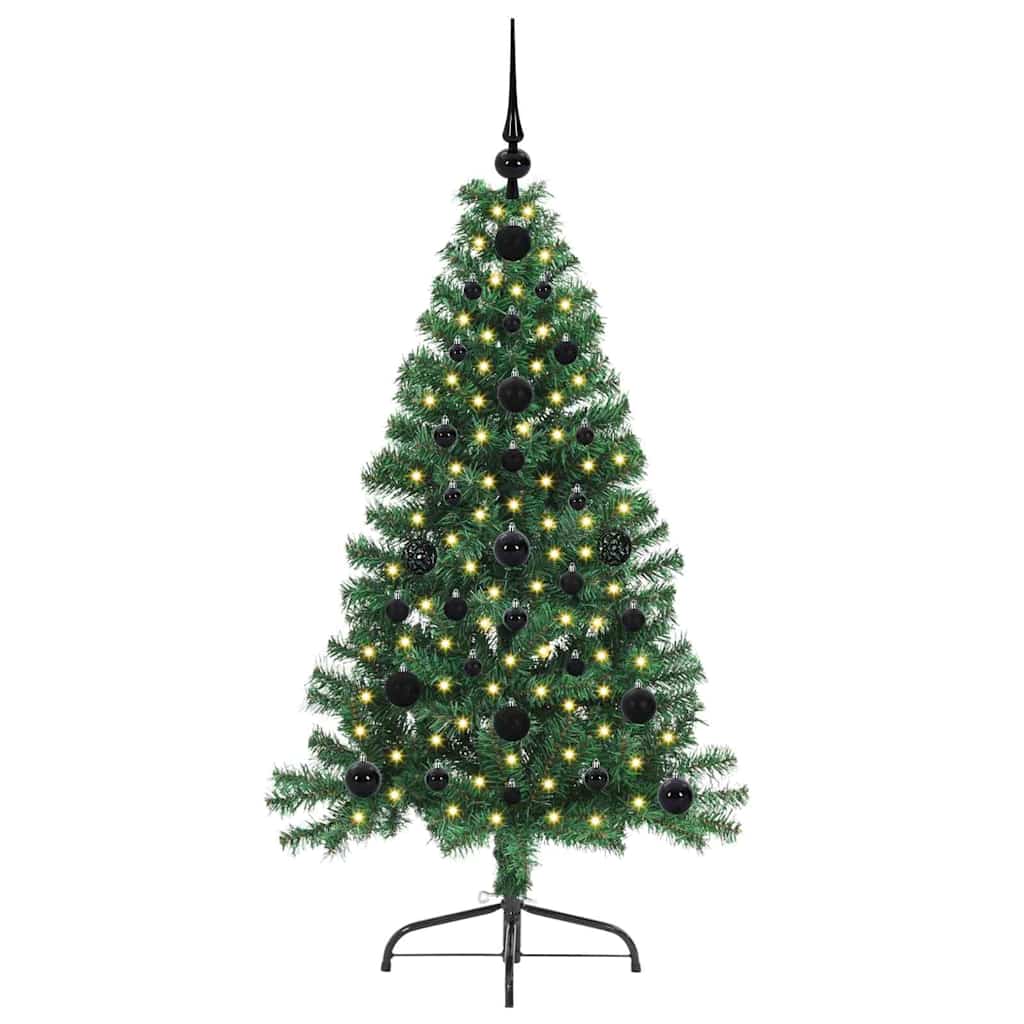 Umjetno predsvijetljeno božićno drvce Zelena 120 cm PVC