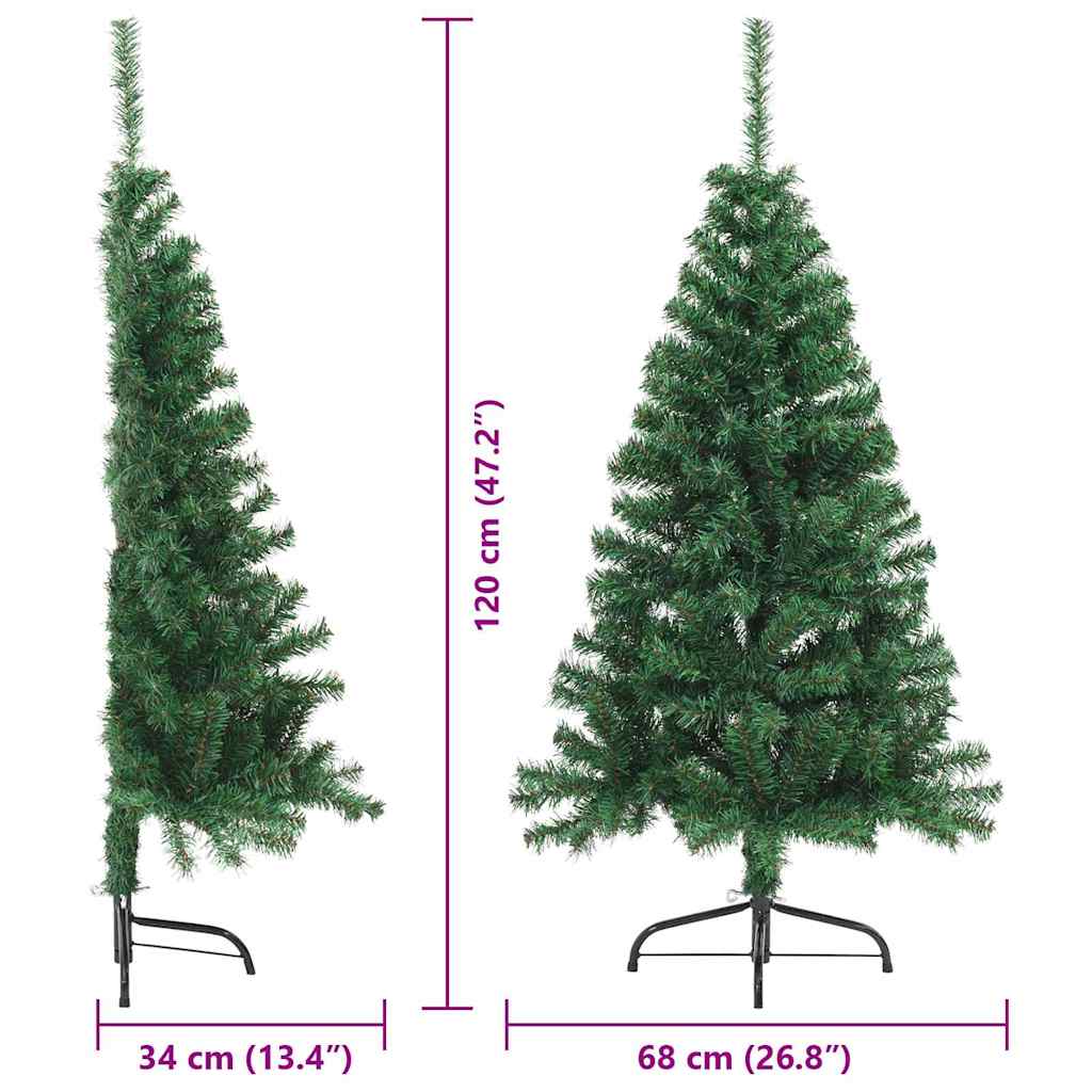 Umjetno predsvijetljeno božićno drvce Zelena 120 cm PVC