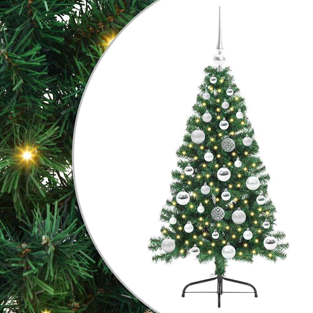 Umjetno predsvijetljeno božićno drvce Zelena 120 cm PVC