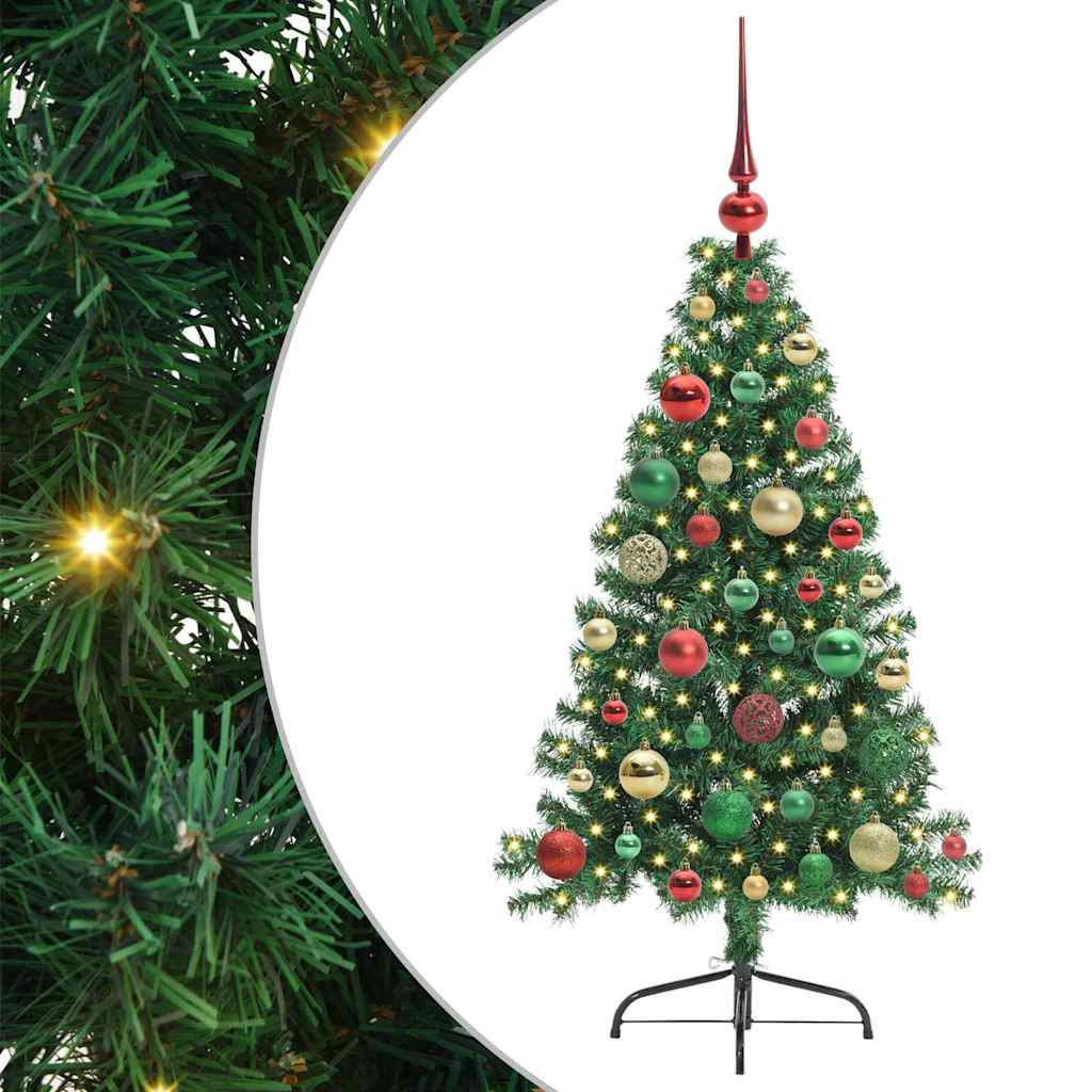 Umjetno predsvijetljeno božićno drvce Zelena 120 cm PVC