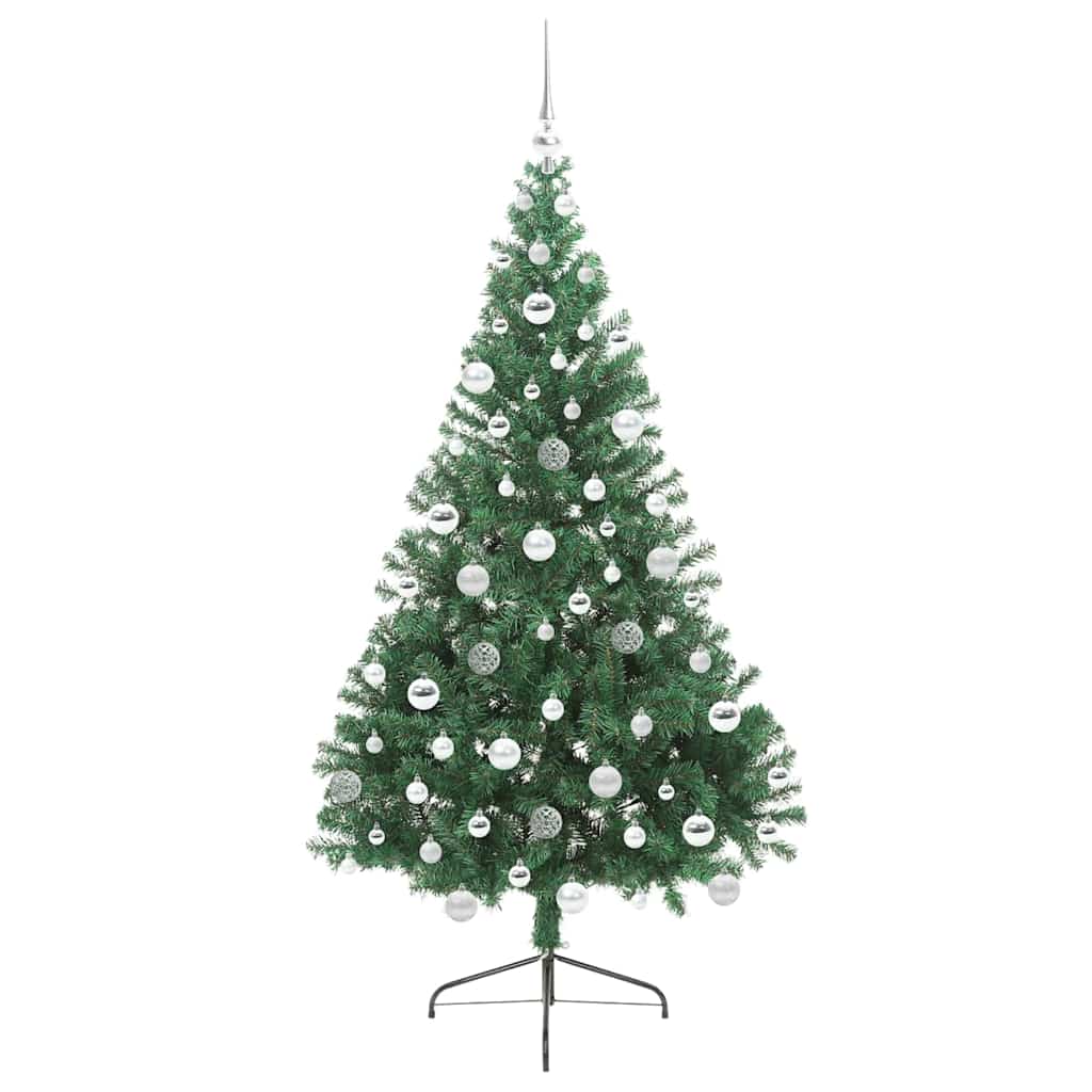 Umjetno predsvijetljeno božićno drvce Zelena 180 cm PVC