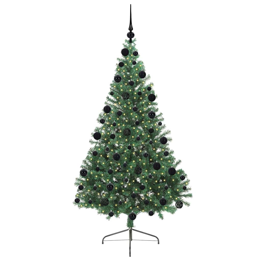 Umjetno predsvijetljeno božićno drvce Zelena 210 cm PVC