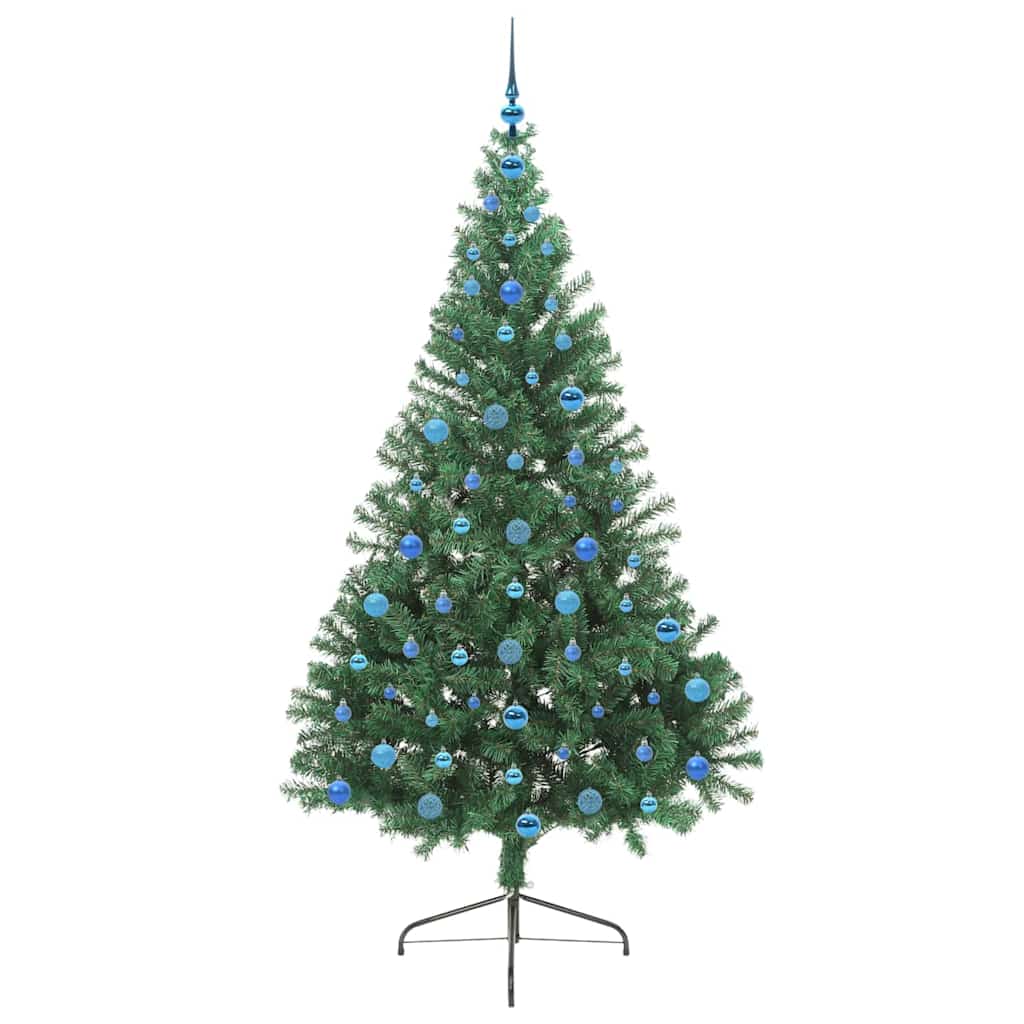 Umjetno predsvijetljeno božićno drvce Zelena 210 cm PVC