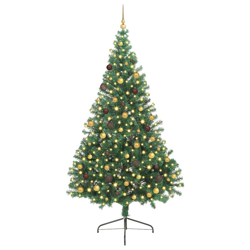 Umjetno predsvijetljeno božićno drvce Zelena 240 cm PVC