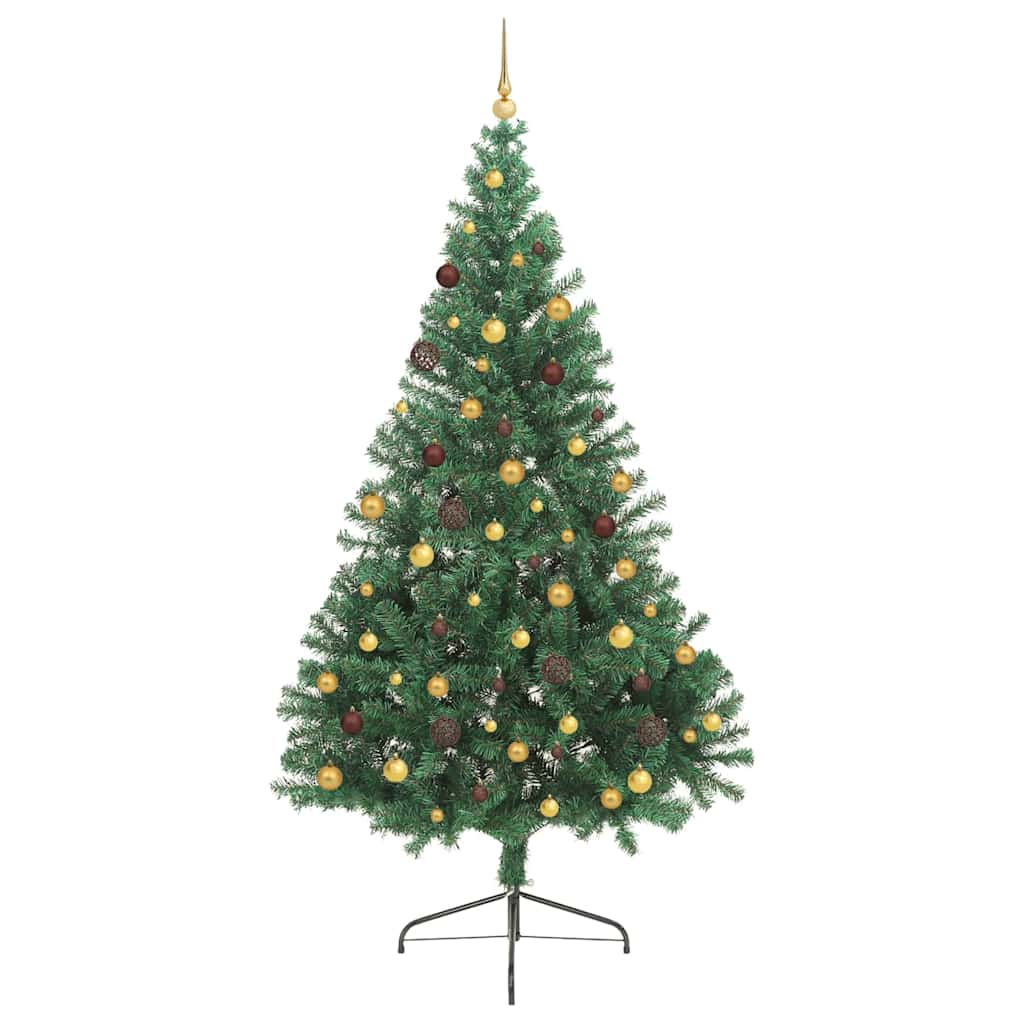 Umjetno predsvijetljeno božićno drvce Zelena 240 cm PVC