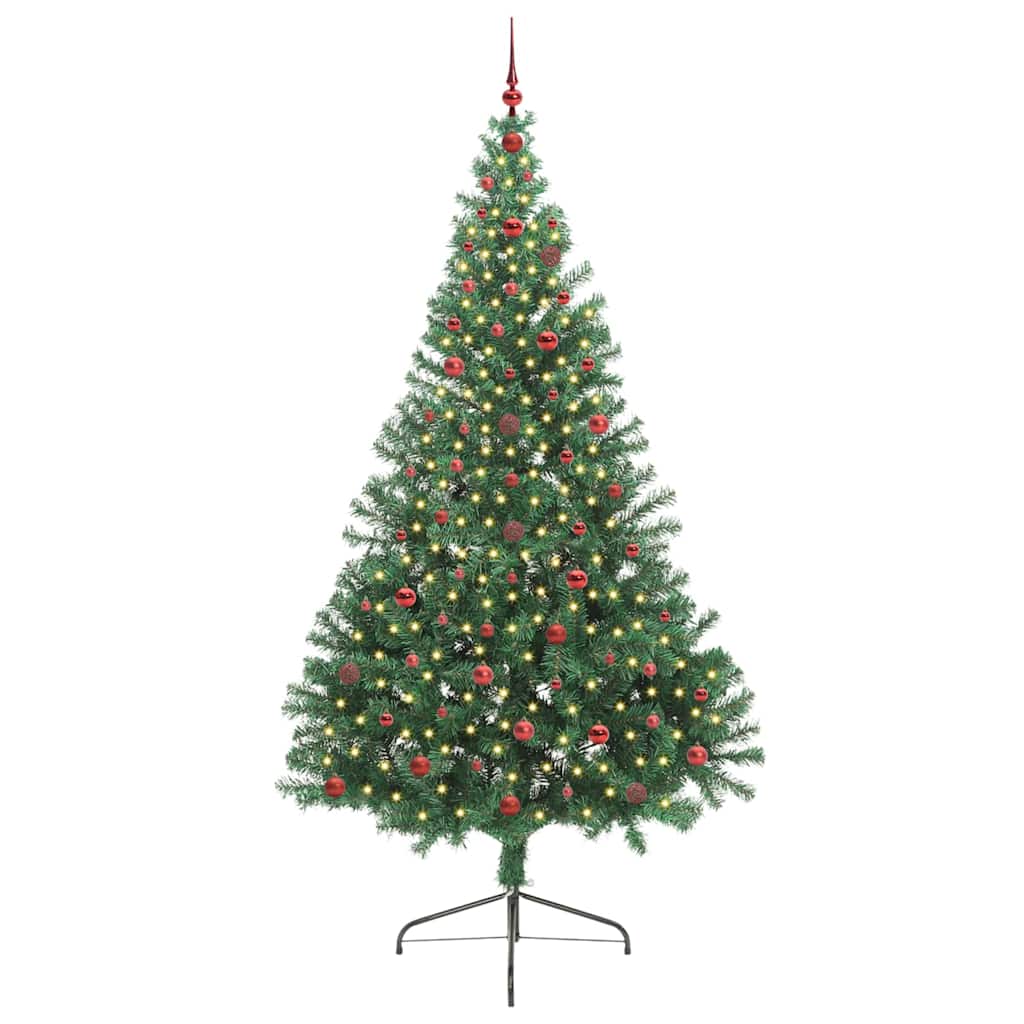 Umjetno predsvijetljeno božićno drvce Zelena 240 cm PVC