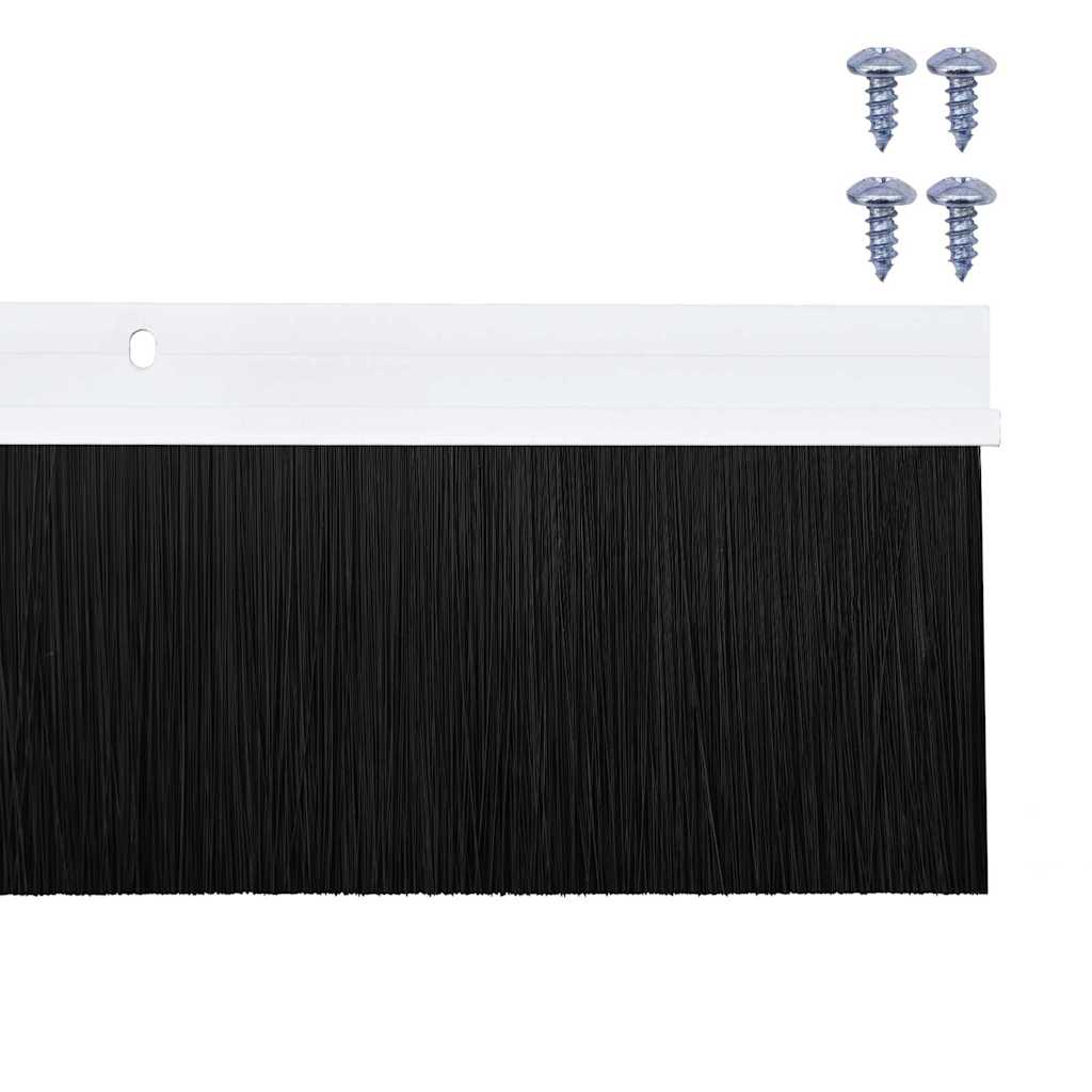 Držač četke za vrata 6 pcs Bijelo 100 cm Aluminijski legura