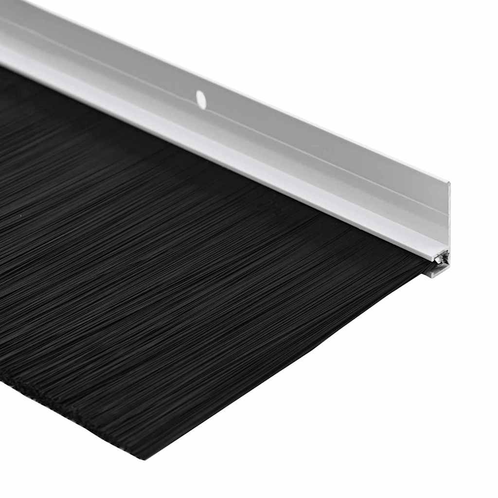 Držač četke za vrata 2 pcs Bijelo 100 cm Aluminijski legura