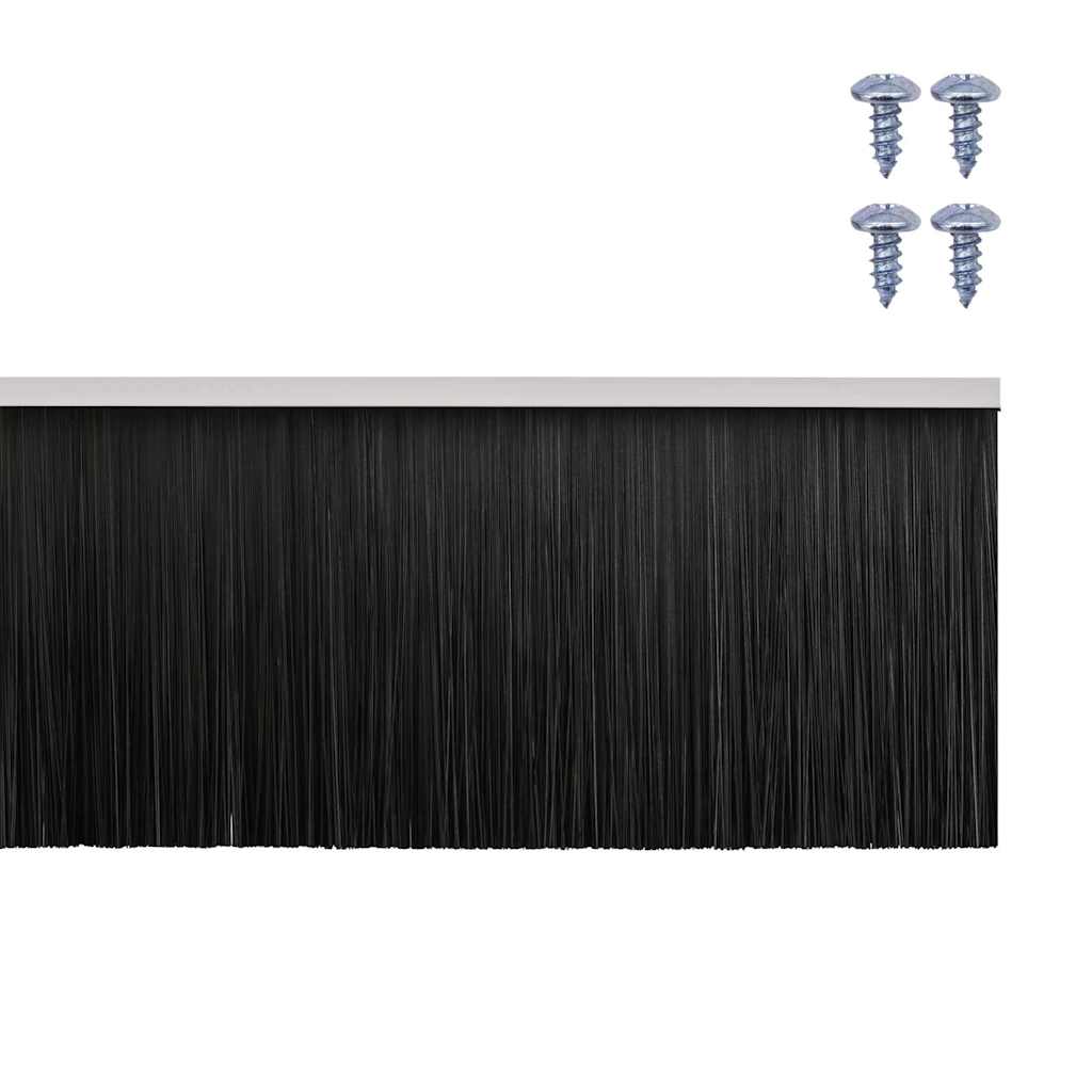Držač četke za vrata 2 pcs Bijelo 100 cm Aluminijski legura