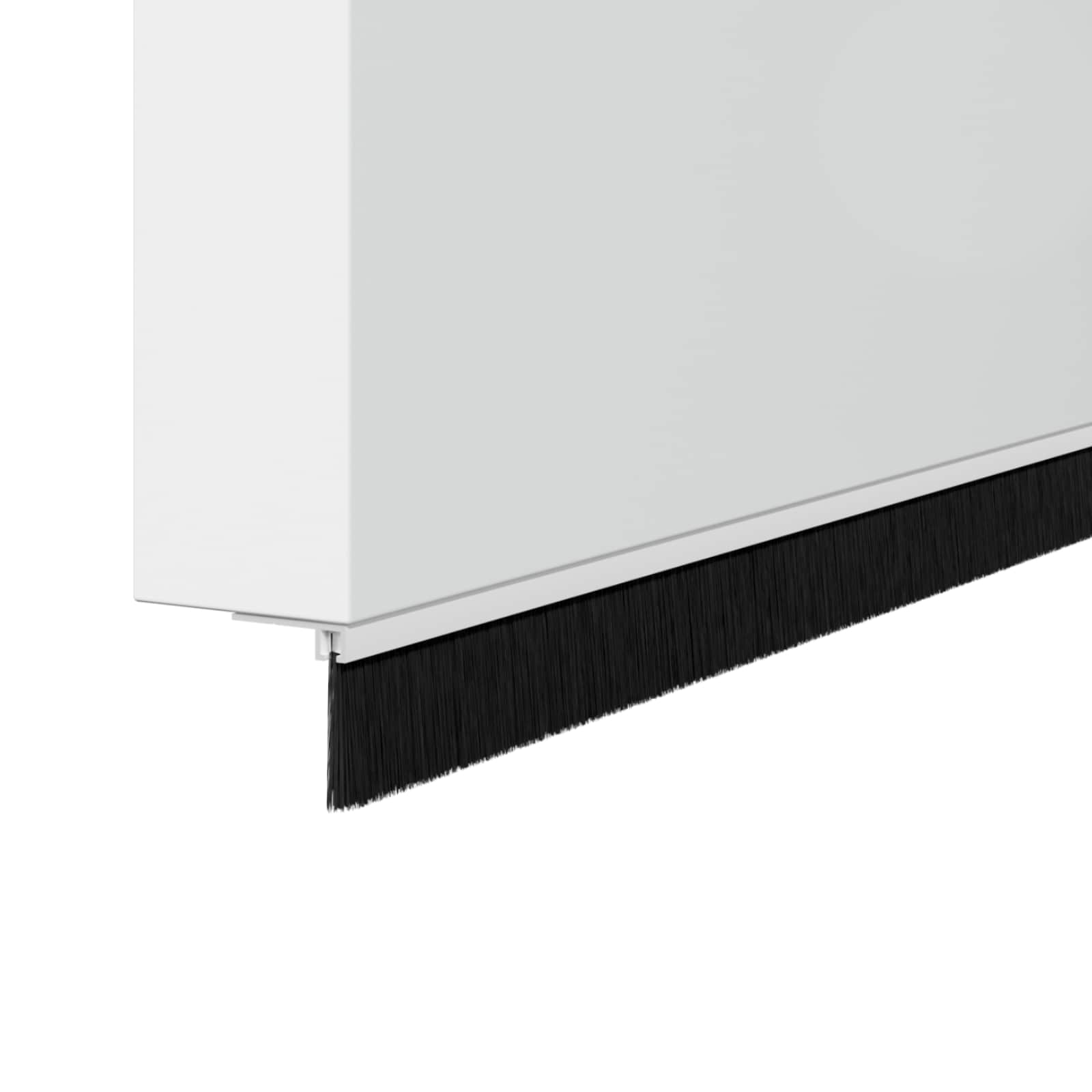 Držač četke za vrata 6 pcs Bijelo 100 cm Aluminijski legura