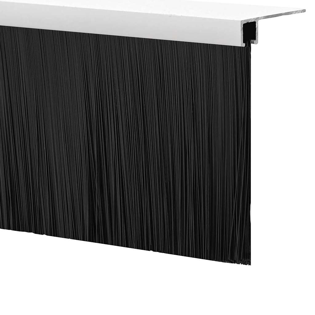 Držač četke za vrata 6 pcs Bijelo 100 cm Aluminijski legura