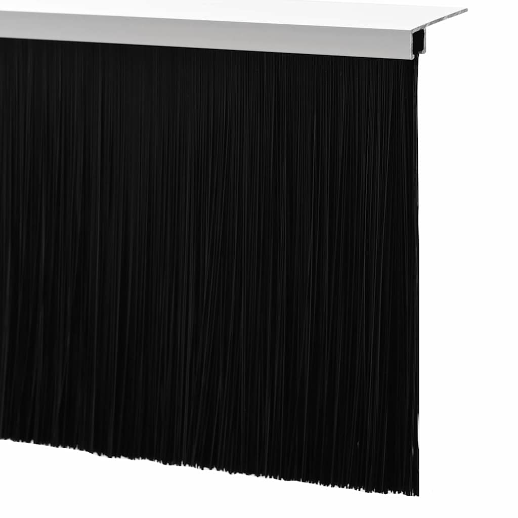 Držač četke za vrata 12 pcs Bijelo 100 cm Aluminijski legura