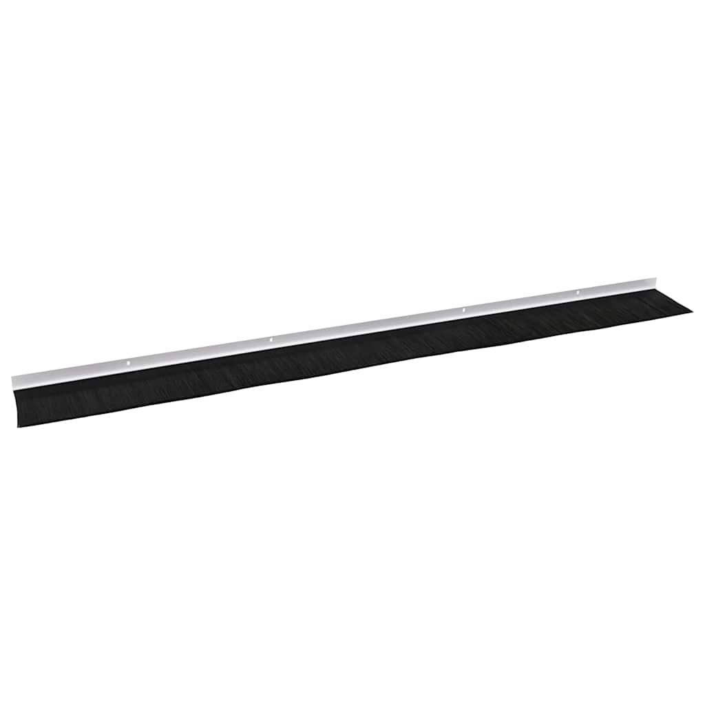 Držač četke za vrata 12 pcs Bijelo 100 cm Aluminijski legura