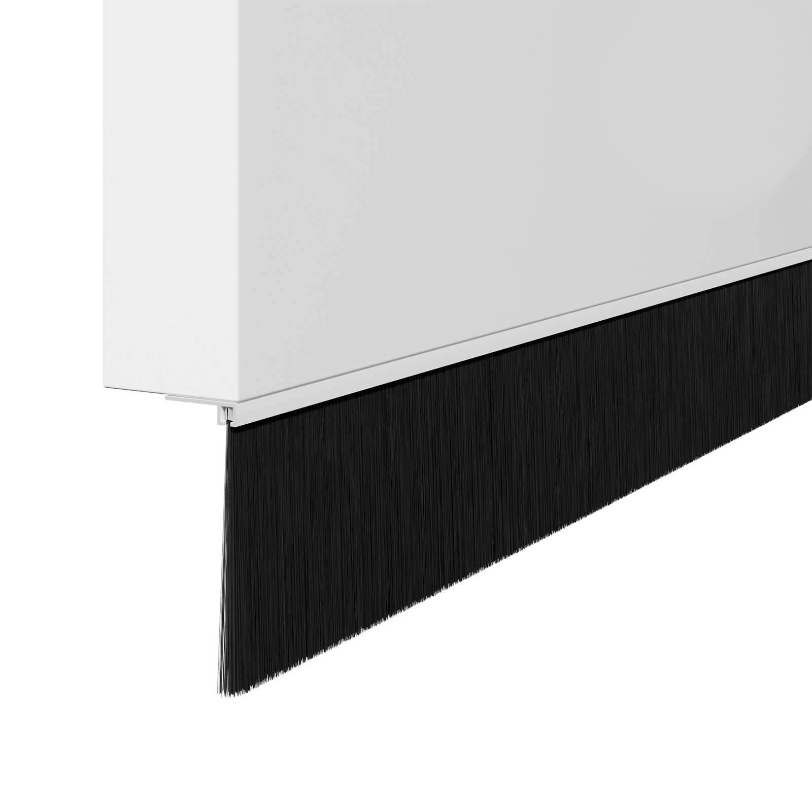 Držač četke za vrata 12 pcs Bijelo 100 cm Aluminijski legura