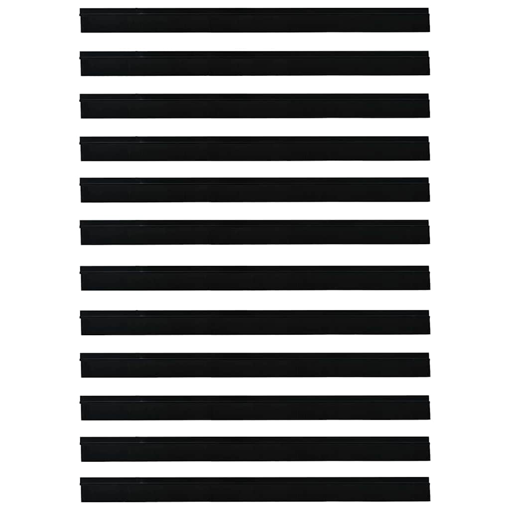 Samoljepljivi pečati za vrata 12 pcs Crna 100 cm