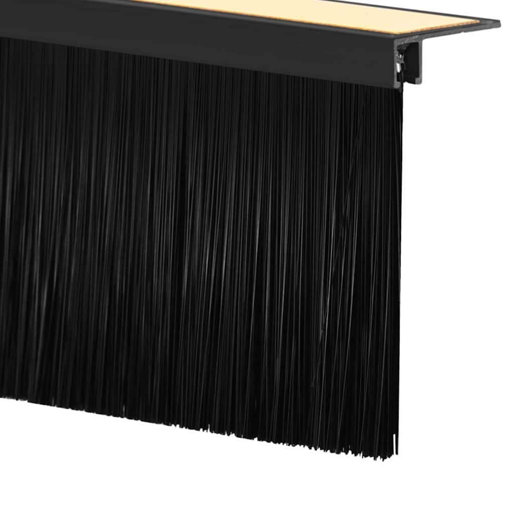 Samoljepljivi pečati za vrata 2 pcs Crna 100 cm