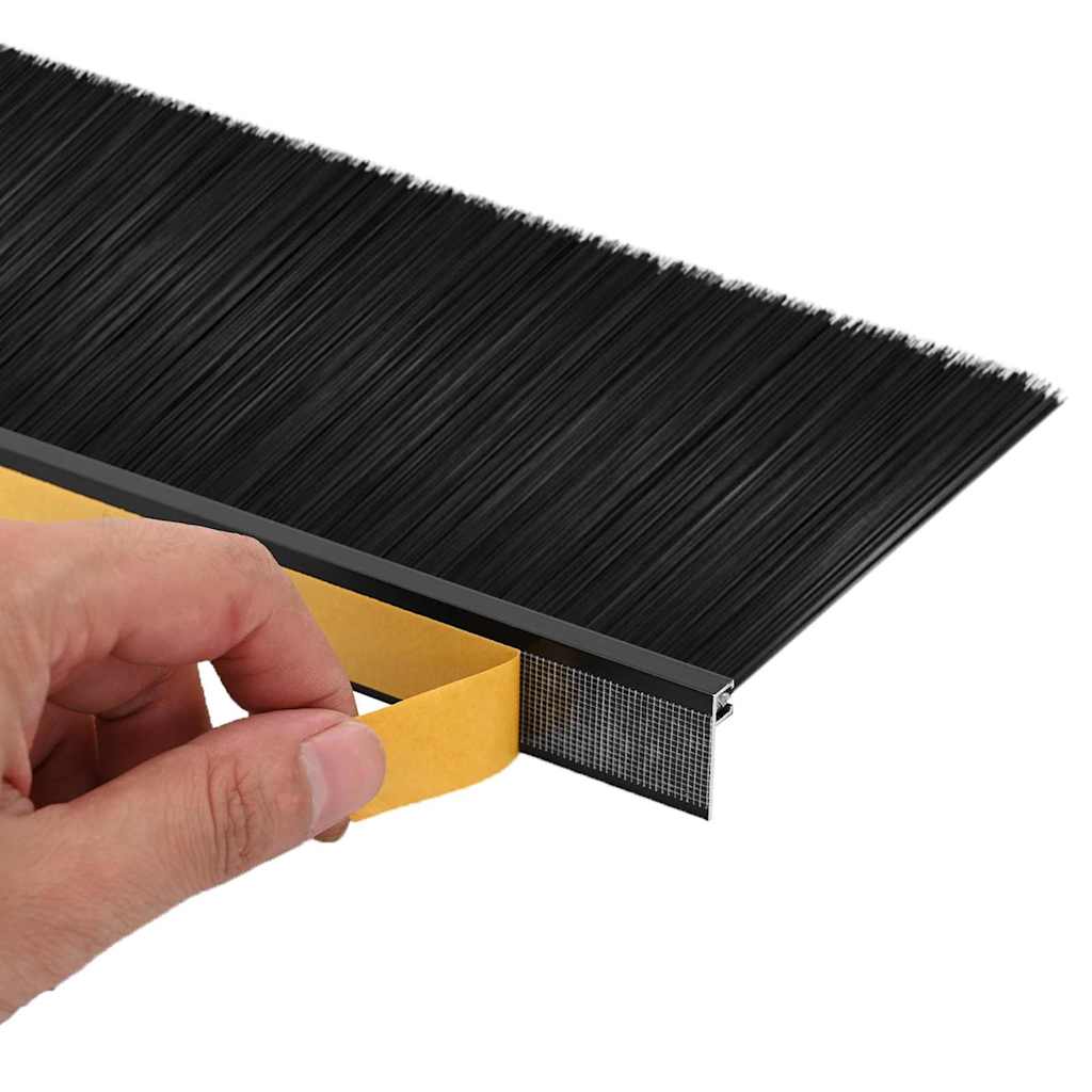 Samoljepljivi pečati za vrata 2 pcs Crna 100 cm