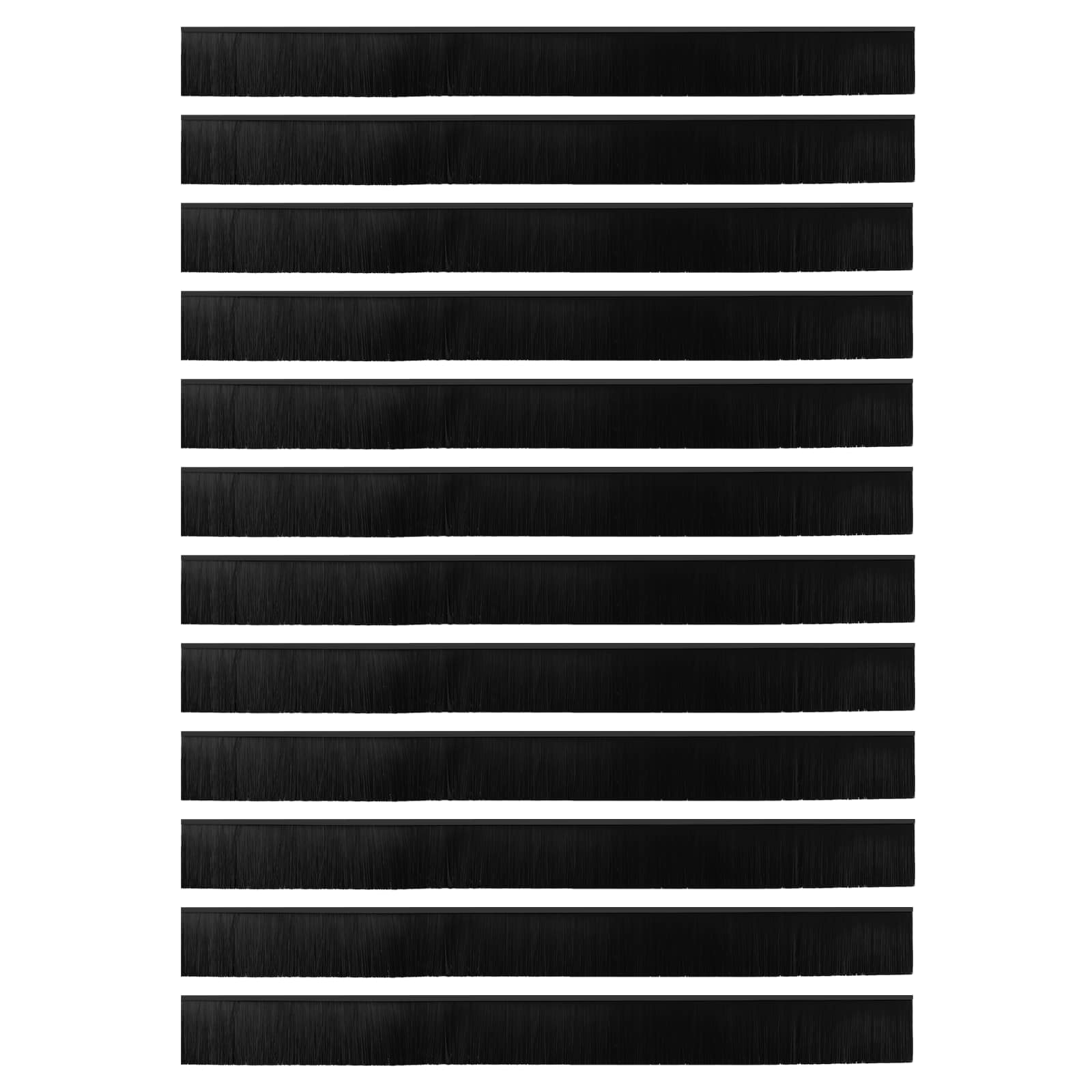 Samoljepljivi pečati za vrata 12 pcs Crna 100 cm
