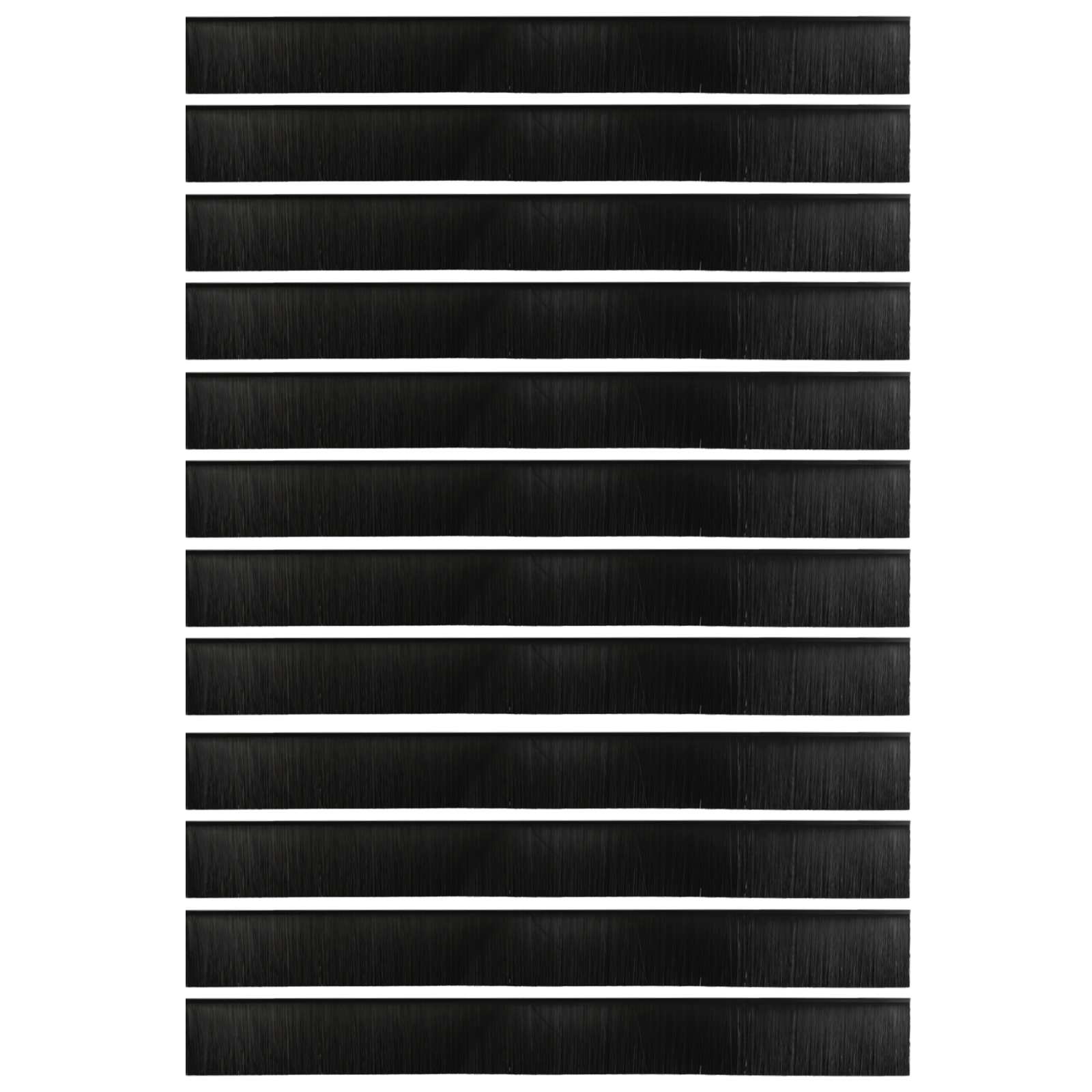 Samoljepljivi pečati za vrata 12 pcs Crna 100 cm