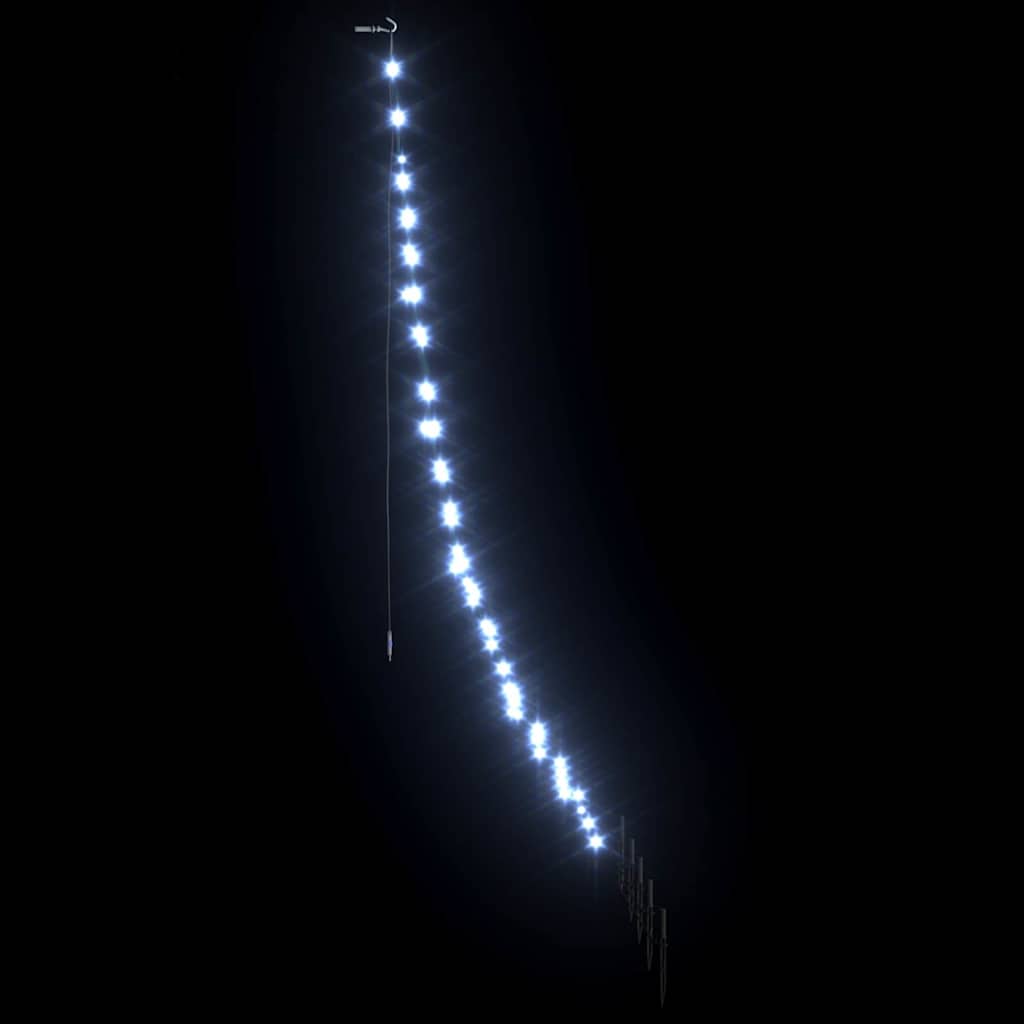 LED Božićno drvce s zemljanim klinovima Hladna bijela 182 cm