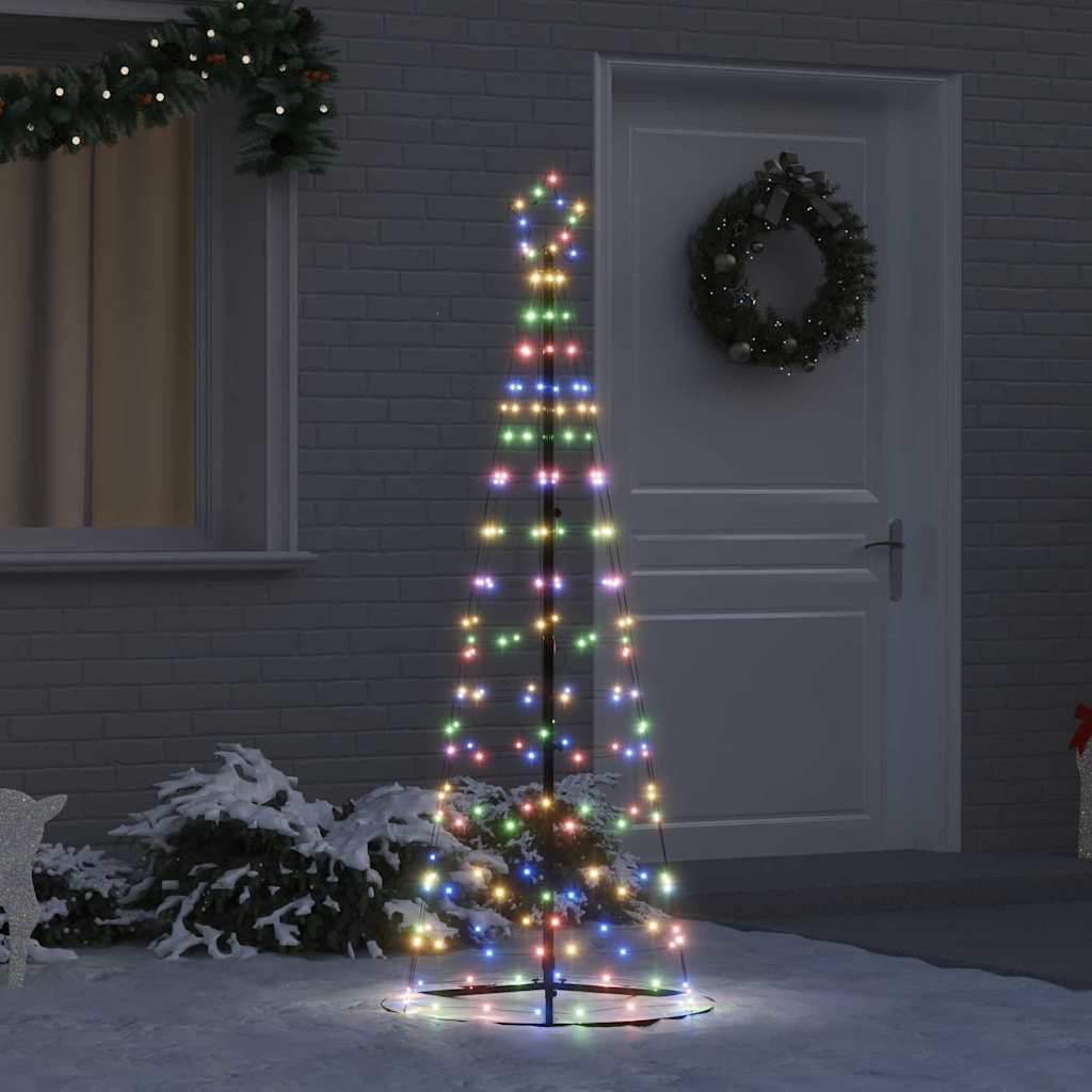 LED božićno drvce EKENAS 250 cm 390 LED lampica Višebojno Čelik