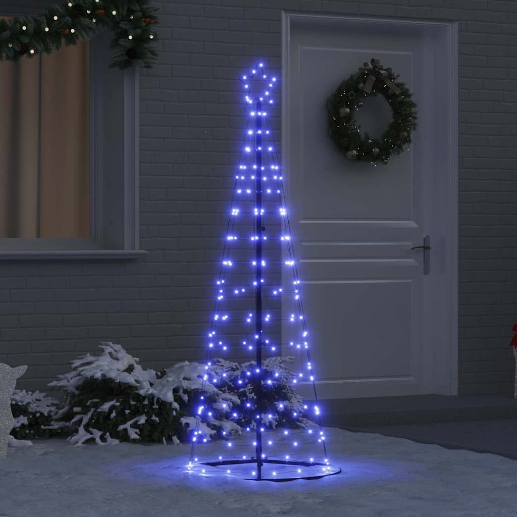 LED božićno drvce EKENAS 250 cm 390 LED lampica Plava Čelik