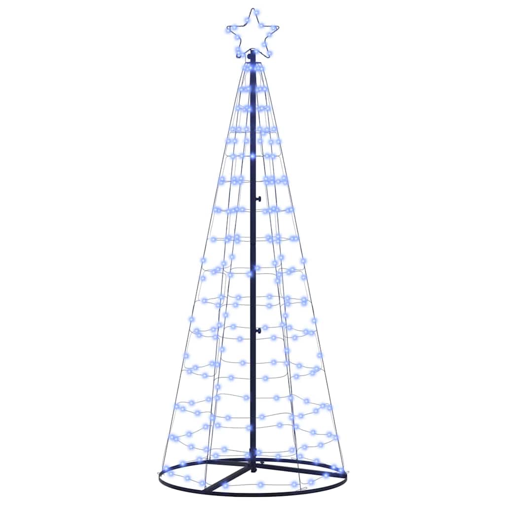 LED božićno drvce EKENAS 250 cm 390 LED lampica Plava Čelik