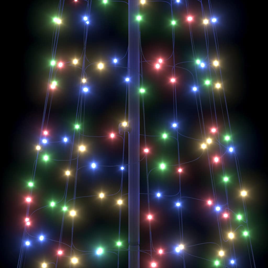 LED božićno drvce EKENAS 400 cm 800 LED lampica Višebojno Čelik