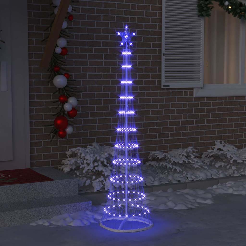 LED božićno drvce s stalakom Plava 51 x 51 x 190 cm Metal