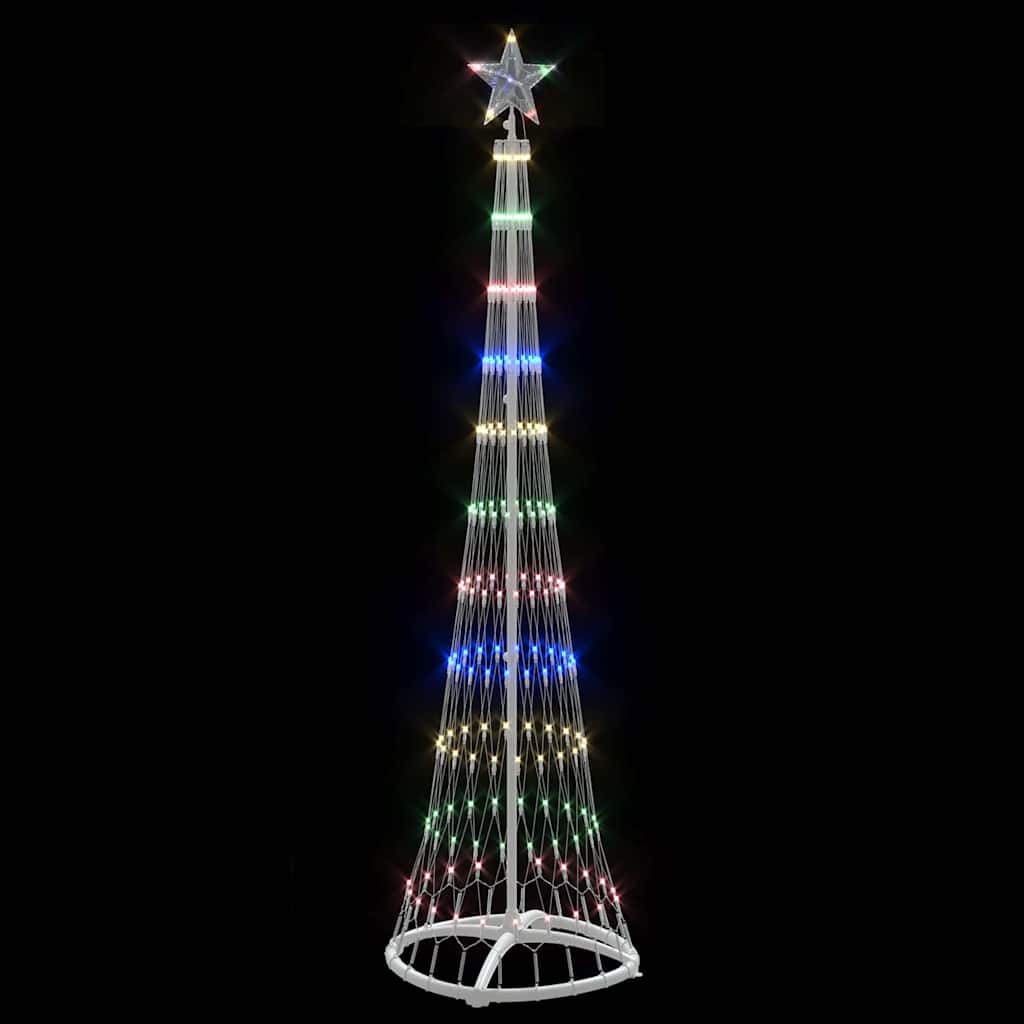LED božićno drvce s stalakom Šareni 51 x 51 x 190 cm Metal