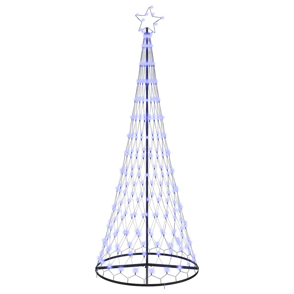 LED božićno drvce s 295 LED svjetlima Plava 250 cm Metal