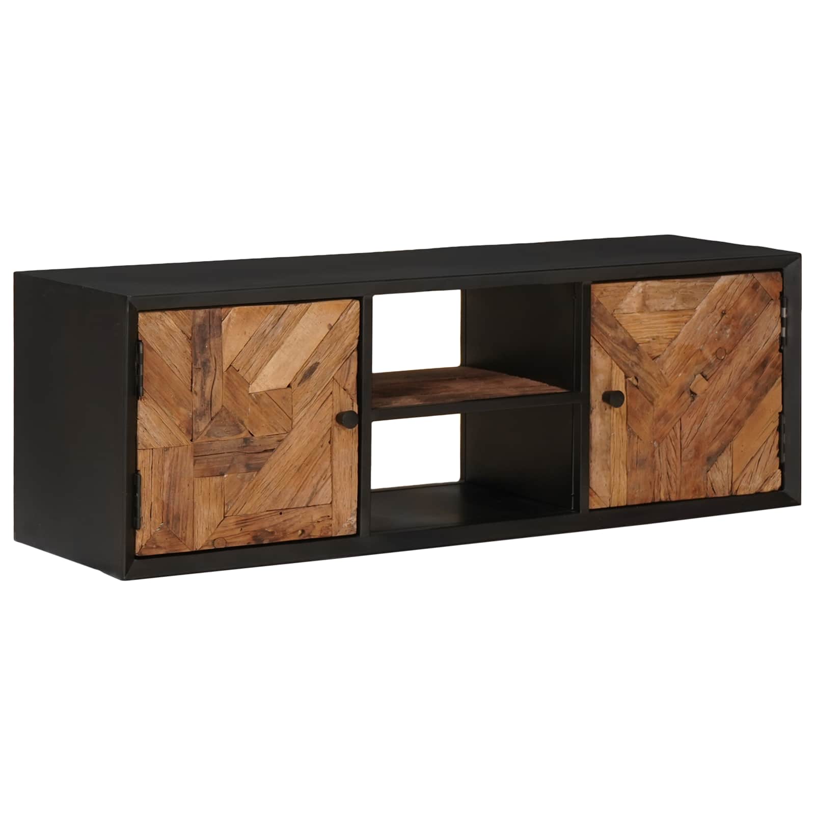 TV ormar s policom s pohranom s vratima 105 x 30 x 35 cm