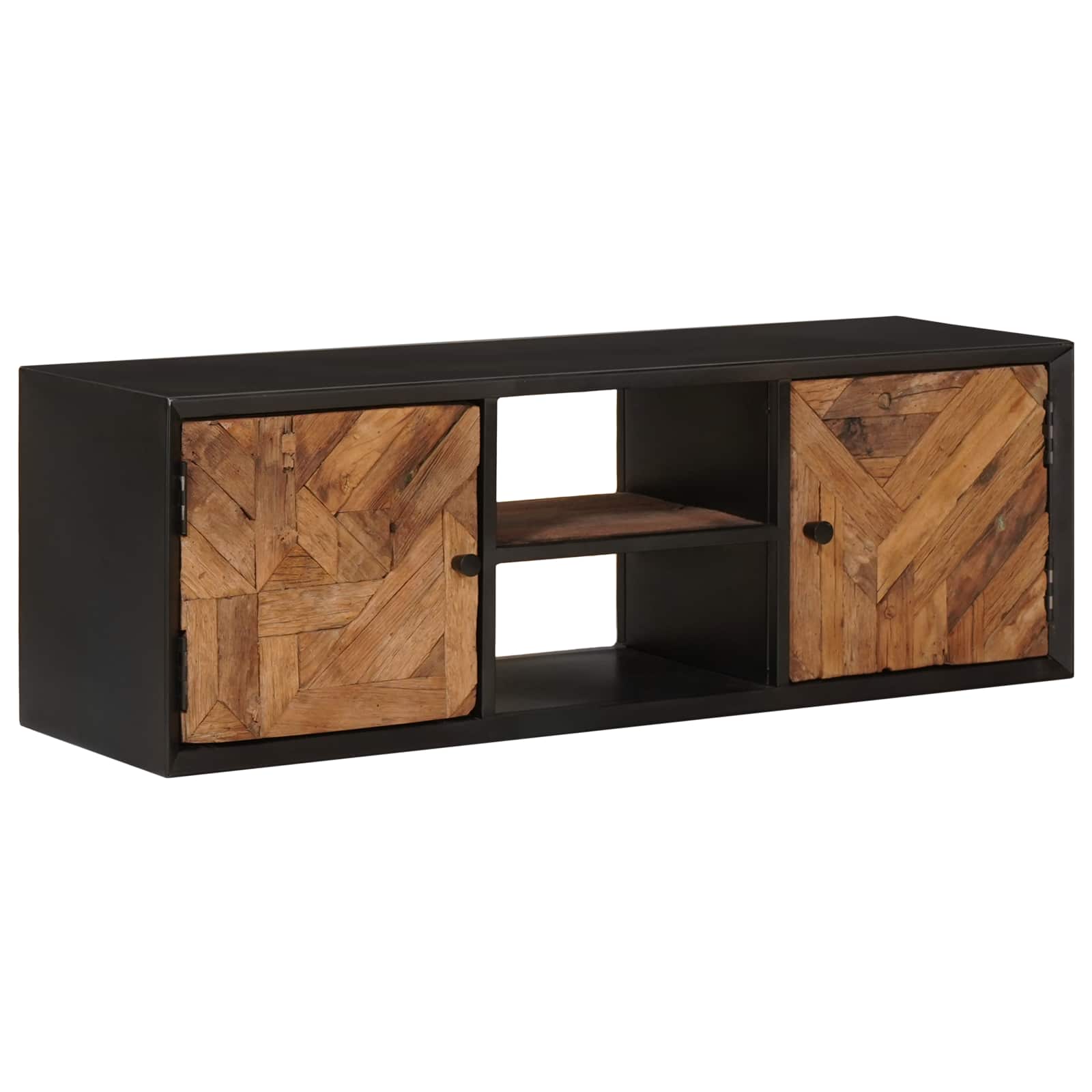 TV ormar s policom s pohranom s vratima 105 x 30 x 35 cm