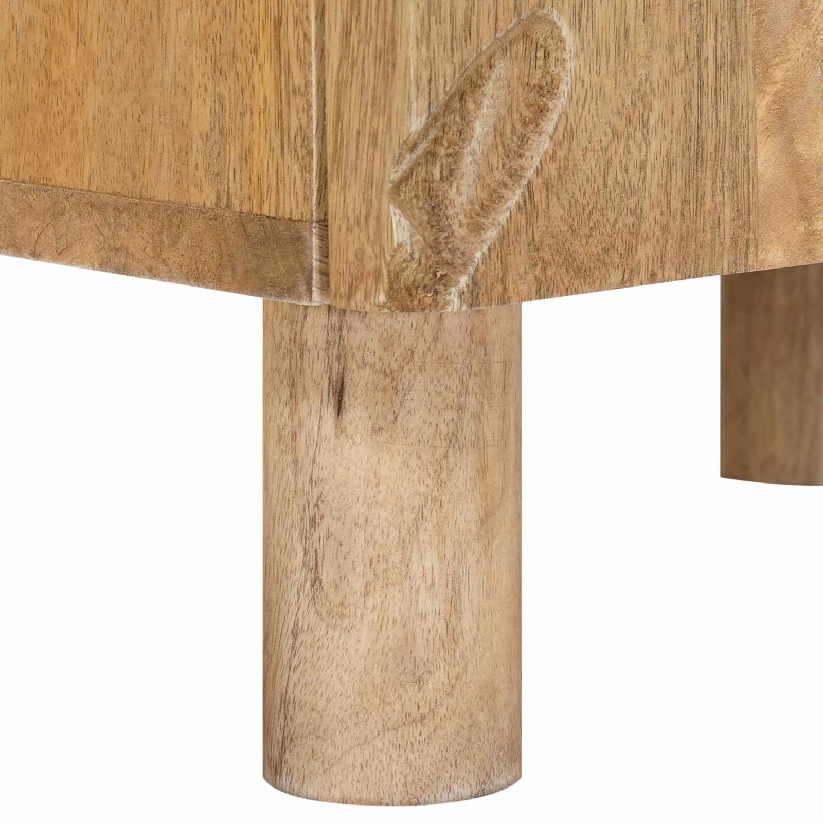 Ručno rađeni noćni ormarić Tamnije smeđi teak 40 x 30 x 45 cm
