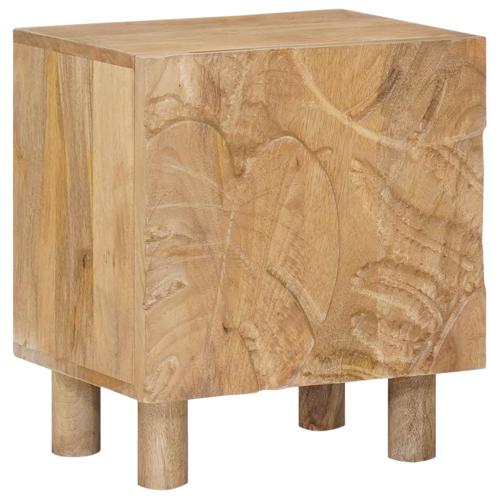 Ručno rađeni noćni ormarić Tamnije smeđi teak 40 x 30 x 45 cm