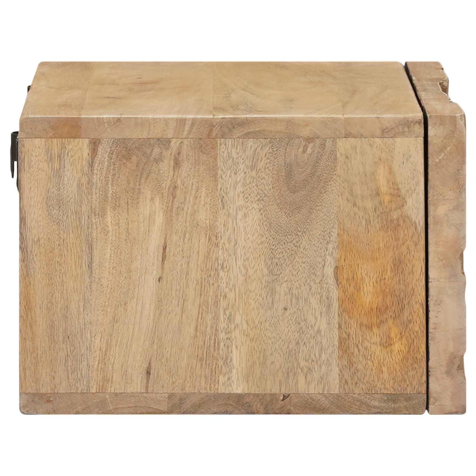 Ručno rađeni noćni ormarić Tamnije smeđi teak 40 x 30 x 20 cm