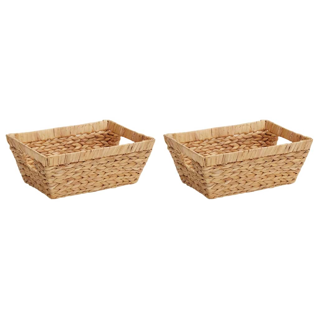 Košare za pohranu 2 pcs Prirodna 38 x 28 x 15 cm Zumbul