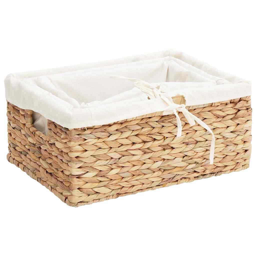 Košare za pohranu 3 pcs Prirodna Zumbul