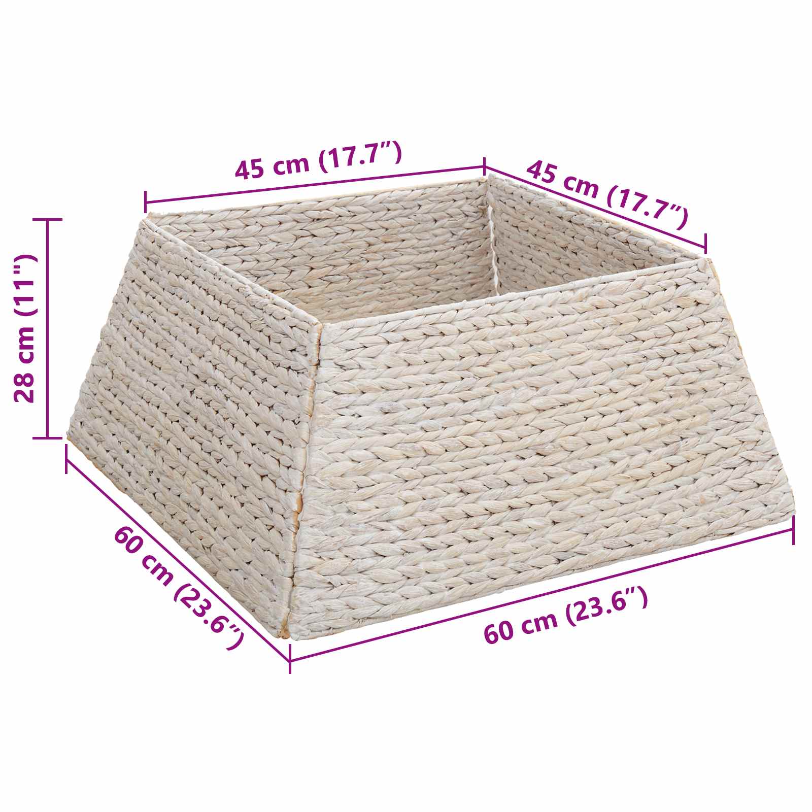 Ogrlica za božićno drvce Bijelo 60 x 60 x 28 cm Zumbul
