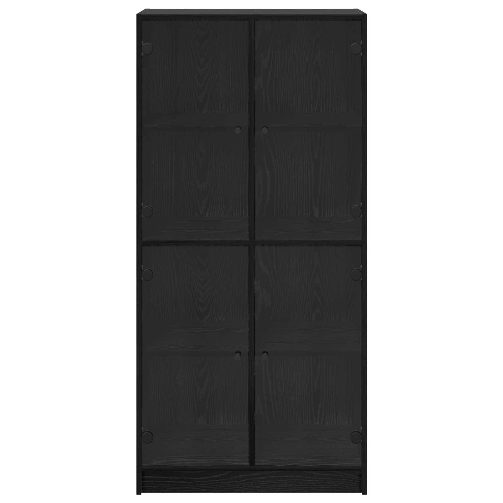 Highboard Crni hrast 68 x 37 x 142 cm Konstruirano drvo